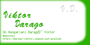 viktor darago business card